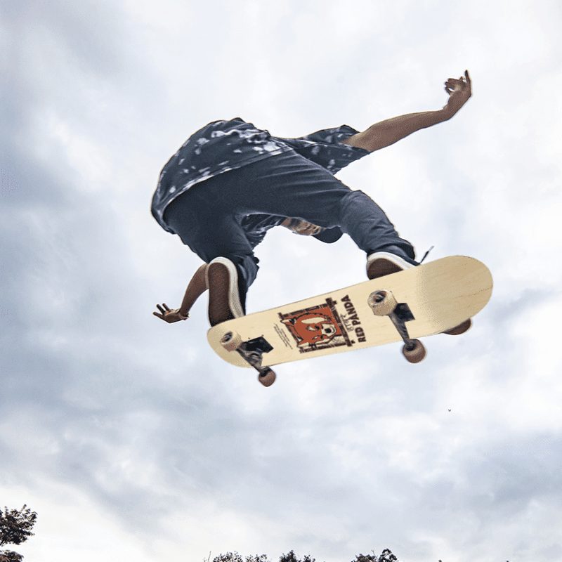 Red Panda Skateboards: Balance, Joy, Creativity.