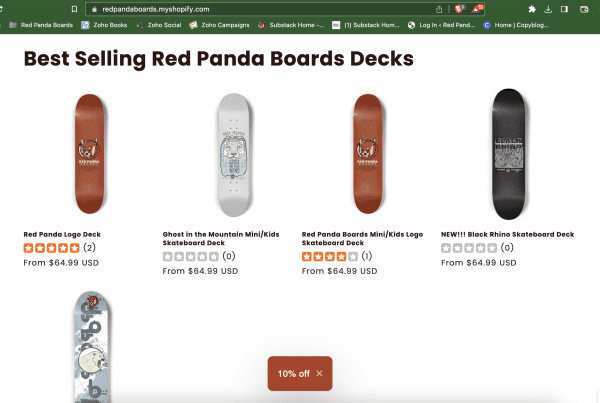 Red Panda Skateboards Shop
