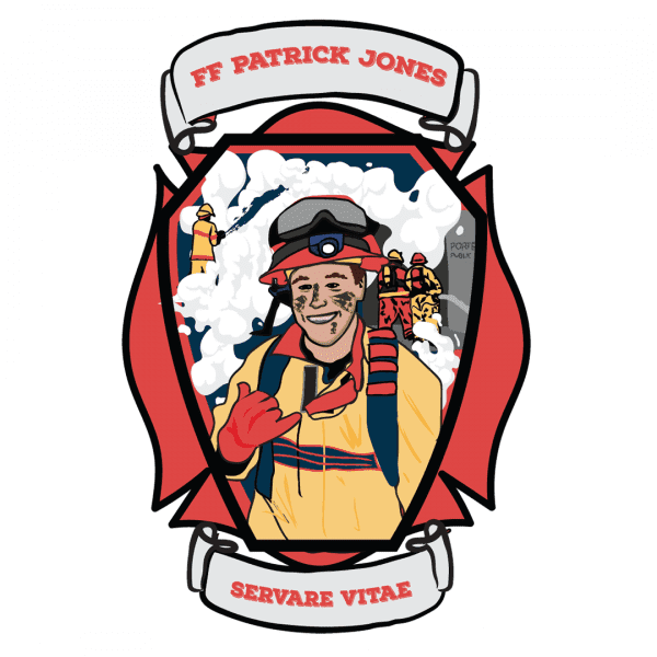 Skateboard Honoring Fallen Firefighter Patrick Jones