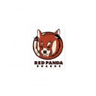 Red Panda Skateboards Logo Skateboard Sticker