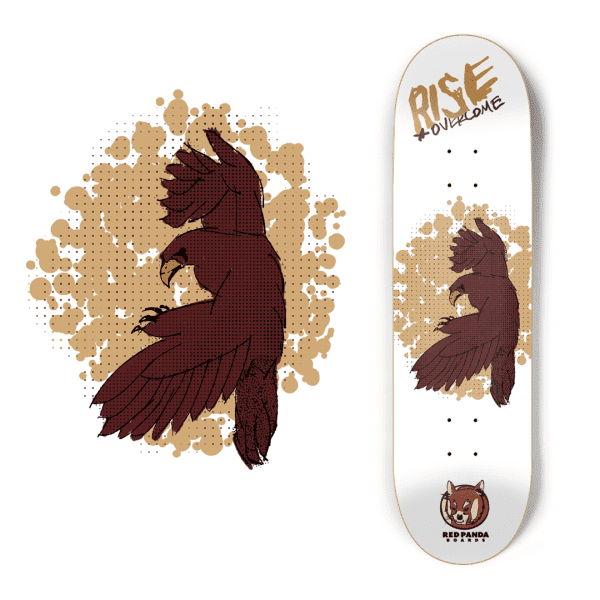 Red Panda Skateboards presents Rise and Overcome Deck