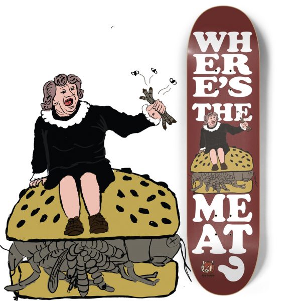 Where's the Meat? Red Panda Skateboard Deck