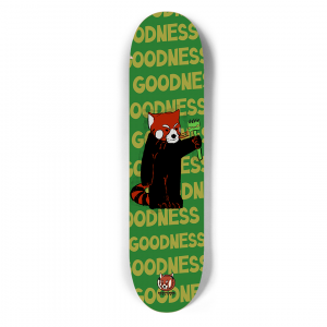 Red Panda Skateboard Goodness Deck