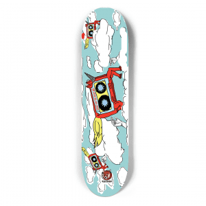 Unicorn Cassettes Dream Red Panda Skateboard Deck